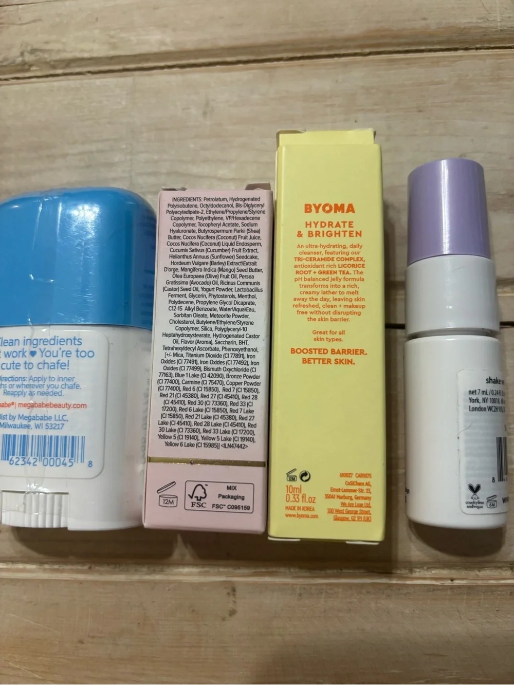 Beauty bundle.thigh rescue, pillowtalk lip treatment,jelly cleanser,primer (233)